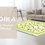 Stylish Dynamic Geometric Arrangement(Yellow)