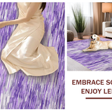 Ultra Soft Area Rug, Non Slip, Stain Resistant, Washable Area Rugs for Living Room, Bedroom, Luxurious Fluffy Mystic Swirl(Purple)
