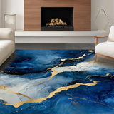 Artful Contemporary Swirl Elements(Blue)