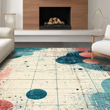 Ultra Soft Area Rug, Non Slip, Stain Resistant, Washable Area Rugs for Living Room, Bedroom, Sea Monster Nautical Area Rug - Marine Life Graphic Carpet(Gray)