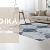 Ultra Soft Area Rug, Non Slip, Stain Resistant, Washable Area Rugs for Living Room, Bedroom, Premium Non-Shedding Eco-Friendly Decor Piece With Stunning Pattern(Gray)