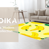 Ultra Soft Area Rug, Non Slip, Stain Resistant, Washable Area Rugs for Living Room, Bedroom, Lively Yellow Green Color Fusion(Yellow)