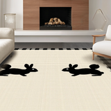Charming Rustic Bunny Motif(Beige)