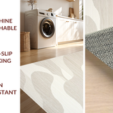 Artistic Cream and White Geometric Flow(Beige)