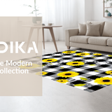 Whimsical Yellow Floral(Black)