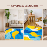 Contemporary Bold Streaked Aesthetic(Blue)