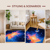 Engaging Celestial Body Artwork(Blue)