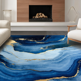 Striking Mixed Media Decorative Touch(Blue)
