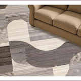 Ultra Soft Area Rug, Non Slip, Stain Resistant, Washable Area Rugs for Living Room, Bedroom, Chic Modern Earthy Tones Composition(Gray)