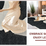 Ultra Soft Area Rug, Non Slip, Stain Resistant, Washable Area Rugs for Living Room, Bedroom, Seasonal Moth Pattern Bathroom Washable Mat(Black)