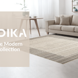 Ultra Soft Area Rug, Non Slip, Stain Resistant, Washable Area Rugs for Living Room, Bedroom, Trendy Coastal Textured Layout(Beige)