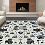 Chic Monochrome Floral Design(Ivory)