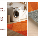 Ultra Soft Area Rug, Non Slip, Stain Resistant, Washable Area Rugs for Living Room, Bedroom, Modern Burnt Orange Living Room Non-Slip Rug(Orange)