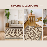 Geometric Natural Tones Elegance(Beige)