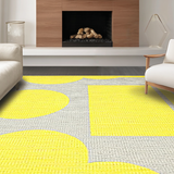 Ultra Soft Area Rug, Non Slip, Stain Resistant, Washable Area Rugs for Living Room, Bedroom, Adorable Fun Sunbeam Concept(Yellow)