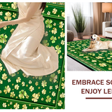 Ultra Soft Area Rug, Non Slip, Stain Resistant, Washable Area Rugs for Living Room, Bedroom, Seasonal Nature-Inspired Welcome Mat(Green)