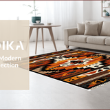 Ultra Soft Area Rug, Non Slip, Stain Resistant, Washable Area Rugs for Living Room, Bedroom, Tribal Chocolate Entryway Plush Accent Rug(Brown)