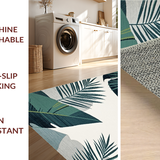 Ultra Soft Area Rug, Non Slip, Stain Resistant, Washable Area Rugs for Living Room, Bedroom, Stylish Reversible Nature Theme(Gray)