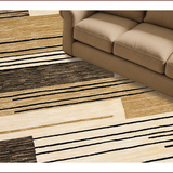 Ultra Soft Area Rug, Non Slip, Stain Resistant, Washable Area Rugs for Living Room, Bedroom, Chic Neutral Earthy Aesthetic(Beige)