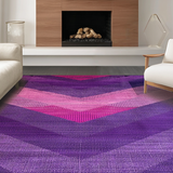 Ultra Soft Area Rug, Non Slip, Stain Resistant, Washable Area Rugs for Living Room, Bedroom, Charming Vintage Inspired Detail(Purple)