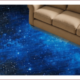 Ultra Soft Area Rug, Non Slip, Stain Resistant, Washable Area Rugs for Living Room, Bedroom, Celestial Blue Abstract Composition(Blue)