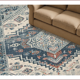 Ultra Soft Area Rug, Non Slip, Stain Resistant, Washable Area Rugs for Living Room, Bedroom, Contemporary Grey Floral Design(Gray)