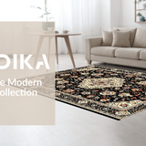 Vibrant Abstract Leafy Design(Black)