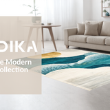 Contemporary Calm Tiled Design(Blue)