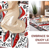 Cozy Textured Floral Elements(Red)