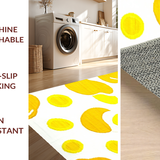 Ultra Soft Area Rug, Non Slip, Stain Resistant, Washable Area Rugs for Living Room, Bedroom, Adorable Egg Motif Design(Yellow)