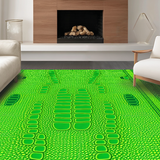Elegant Nature Themed Coir Doormat(Green)