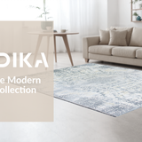 Ultra Soft Area Rug, Non Slip, Stain Resistant, Washable Area Rugs for Living Room, Bedroom, Serene Light Grey Organic Forms(Gray)