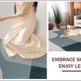 Ultra Soft Area Rug, Non Slip, Stain Resistant, Washable Area Rugs for Living Room, Bedroom, Minimalist Thin Grey Rug for Office and Entryway(Gray)