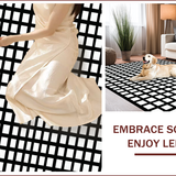 Ultra Soft Area Rug, Non Slip, Stain Resistant, Washable Area Rugs for Living Room, Bedroom, Elegant Monochrome Checkerboard Aesthetic(Black)