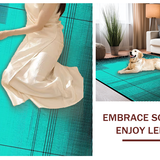 Chic Geometric Teal and Black Blend(Blue)