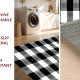 Elegant Farmhouse Striped Visual Appeal(Black)