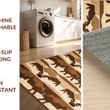 Charming Rustic Cow Imagery(Beige)