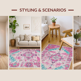 Contemporary Abstract Tiled Design(Pink)