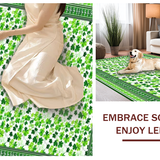 Ultra Soft Area Rug, Non Slip, Stain Resistant, Washable Area Rugs for Living Room, Bedroom, Rustic St. Patrick's Day Charm(Green)