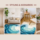 Minimalist Coastal Artistry Approach(Blue)