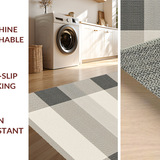 Ultra Soft Area Rug, Non Slip, Stain Resistant, Washable Area Rugs for Living Room, Bedroom, Unique Earth Tone Graphic Pattern(Beige)
