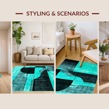 Contemporary Free form Abstract Aesthetic(Blue)