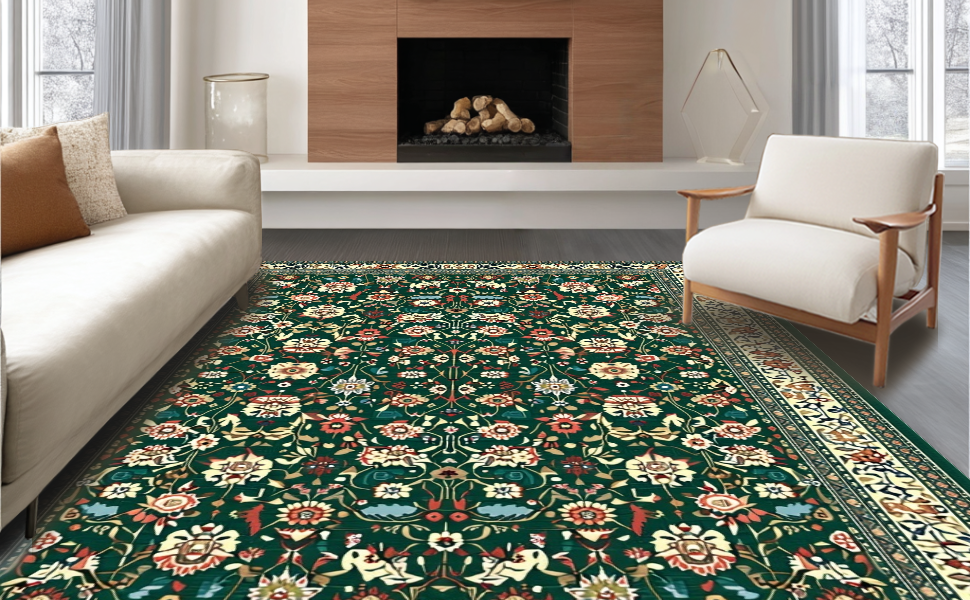 Whimsical Curved Retro Style Rug – ODIKA