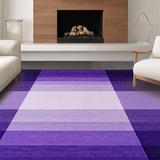 Ultra Soft Area Rug, Non Slip, Stain Resistant, Washable Area Rugs for Living Room, Bedroom, Warm Monochrome Plush Experience(Purple)