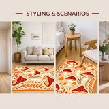 Funky Playful Nature Motif(Beige)