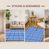 Charming Spring Checkered Aesthetic(Blue)