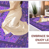 Ultra Soft Area Rug, Non Slip, Stain Resistant, Washable Area Rugs for Living Room, Bedroom, Boho Purple Low-Pile Living Room Rug(Purple)