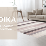 Ultra Soft Area Rug, Non Slip, Stain Resistant, Washable Area Rugs for Living Room, Bedroom, Contemporary Soft Mauve and Taupe(Gray)