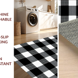 Bold Graphic Monochrome Checkered Look(Black)