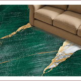 Ultra Soft Area Rug, Non Slip, Stain Resistant, Washable Area Rugs for Living Room, Bedroom, Modern Artistic Dining Room Non-Shedding Wool Rug(Green)